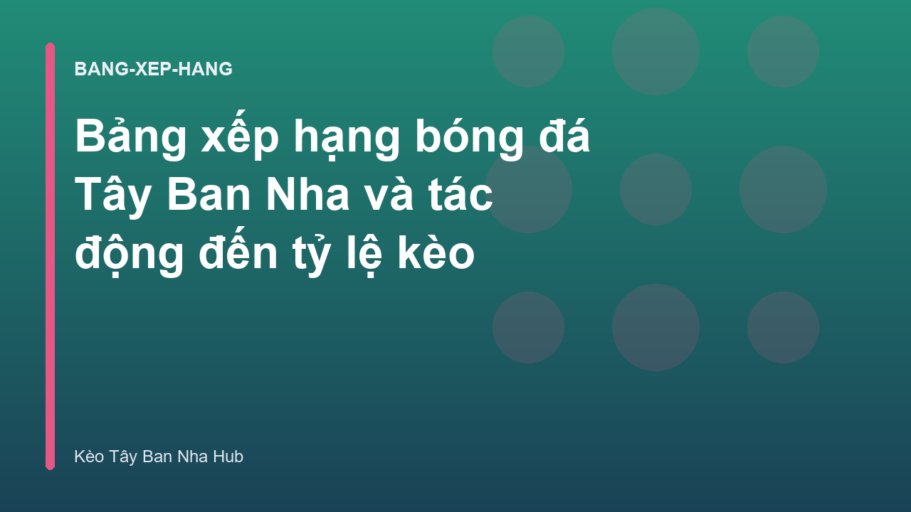 Read more about the article Bảng xếp hạng bóng đá Tây Ban Nha và tác động đến tỷ lệ kèo