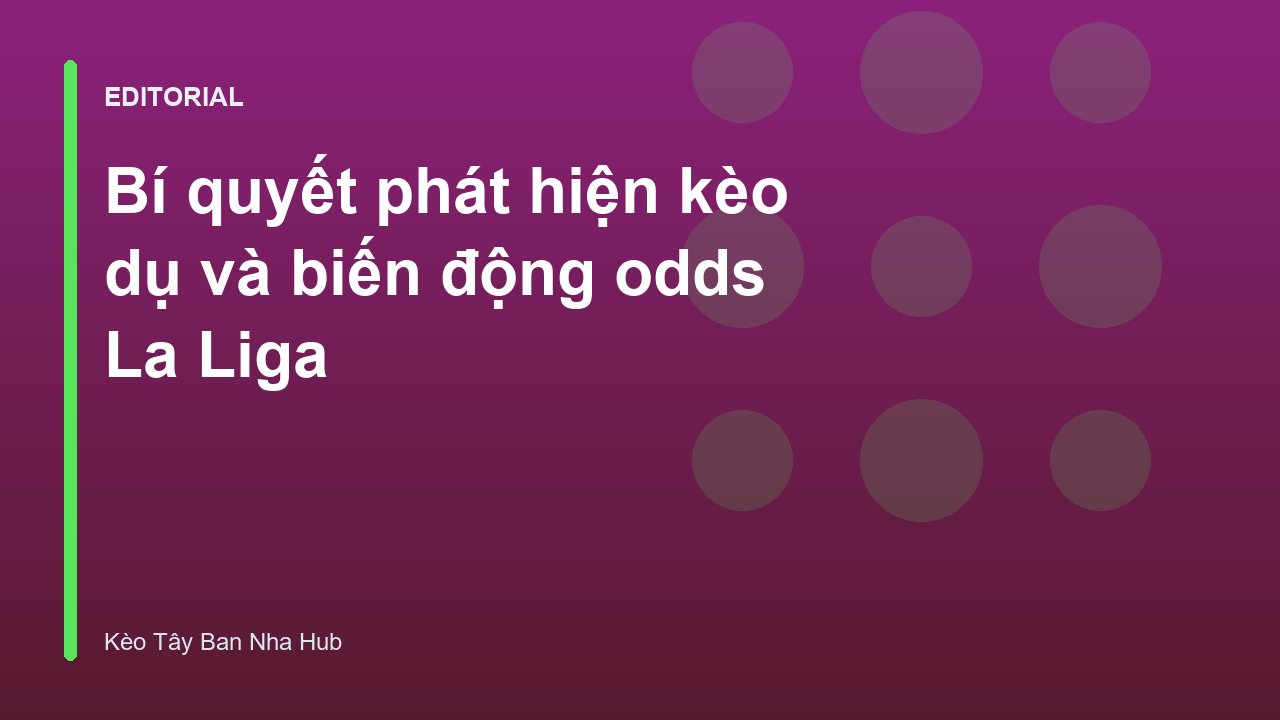 Phân tích biến động odds và kèo dụ trong bóng đá